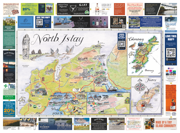 Scottish Tourist Maps - Isle of Islay North Map 2023