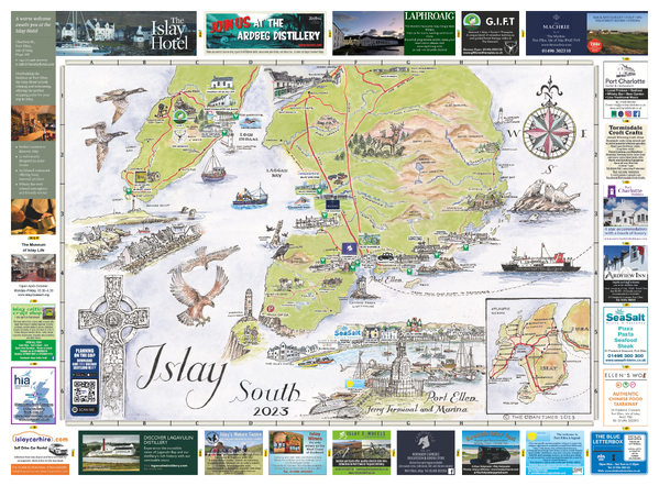 Scottish Tourist Maps - Isle of Islay South Map 2023