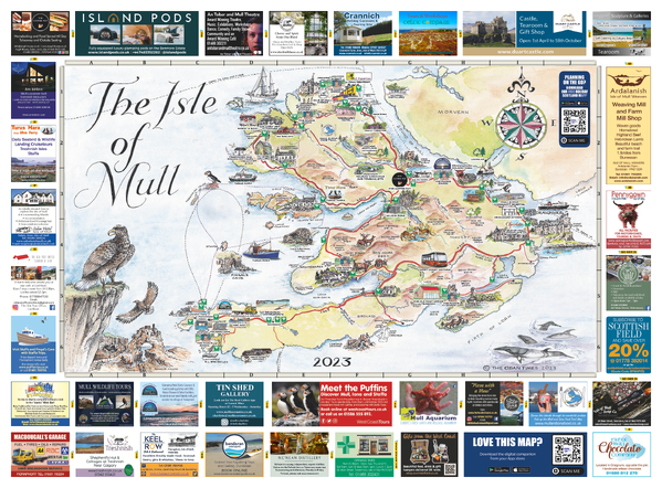 Scottish Tourist Maps - Isle of Mull Map 2023