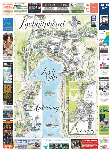 Scottish Tourist Maps - Lochgilphead Map 2023