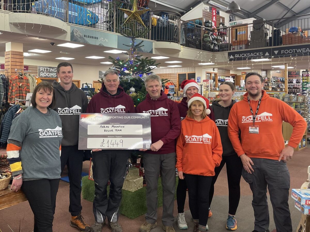 Arran Active helps raise funds for lifeline island charities