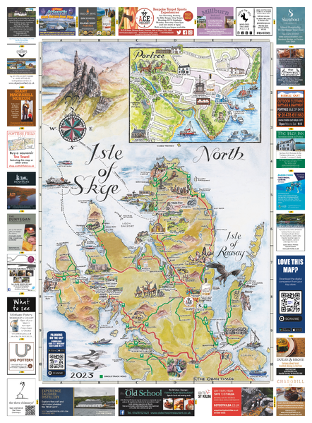 Scottish Tourist Maps - Isle of Skye North Map 2023