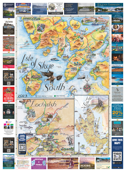 Scottish Tourist Maps - Isle of Skye South Map 2023