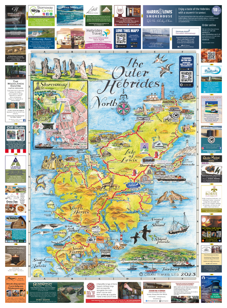 Scottish Tourist Maps - Outer Hebrides North Map 2023