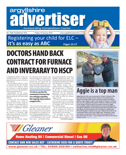 Argyllshire Advertiser 19 January 2024