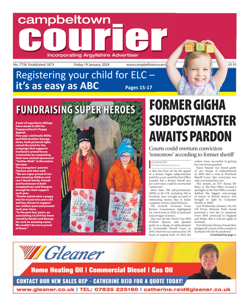 Campbeltown Courier 19 January 2024