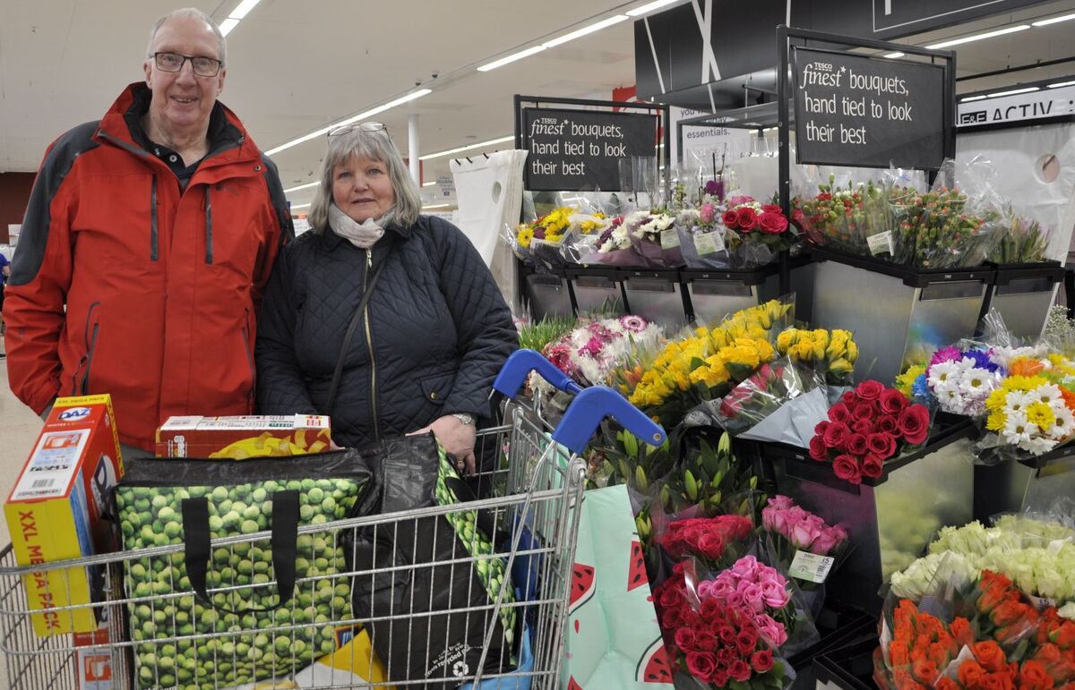 Couple are on the move after scooping Tesco trolley dash
