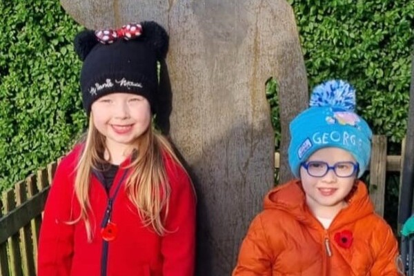 Superhero siblings raise grand total for Poppy Appeal