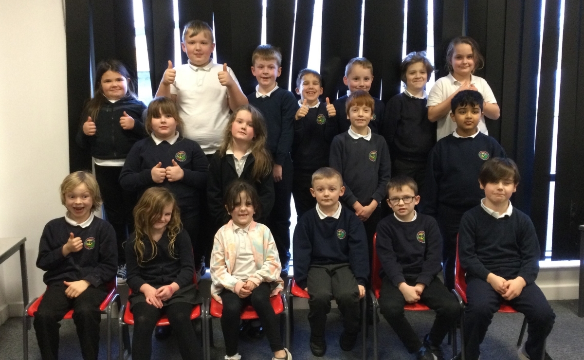Generous donation by primary pupils to charity