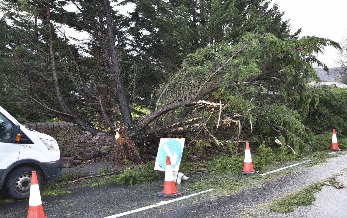 Storm Isha batters Arran with winds in excess of 86mph