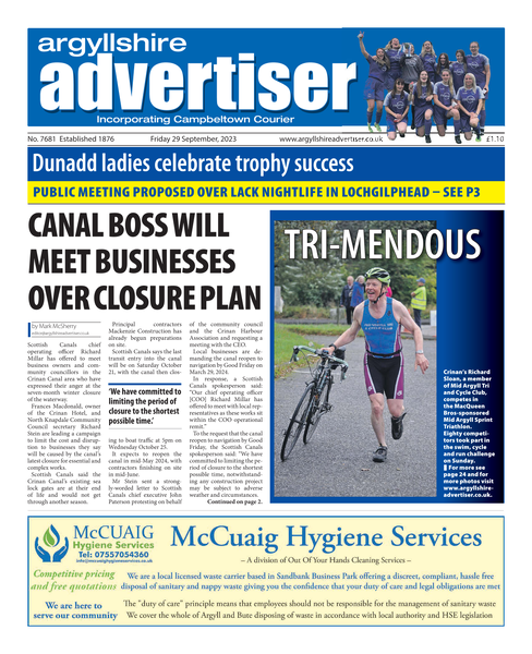 Argyllshire Advertiser - Week 39-2023