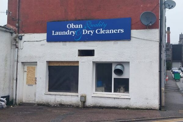 Fire at Oban laundry