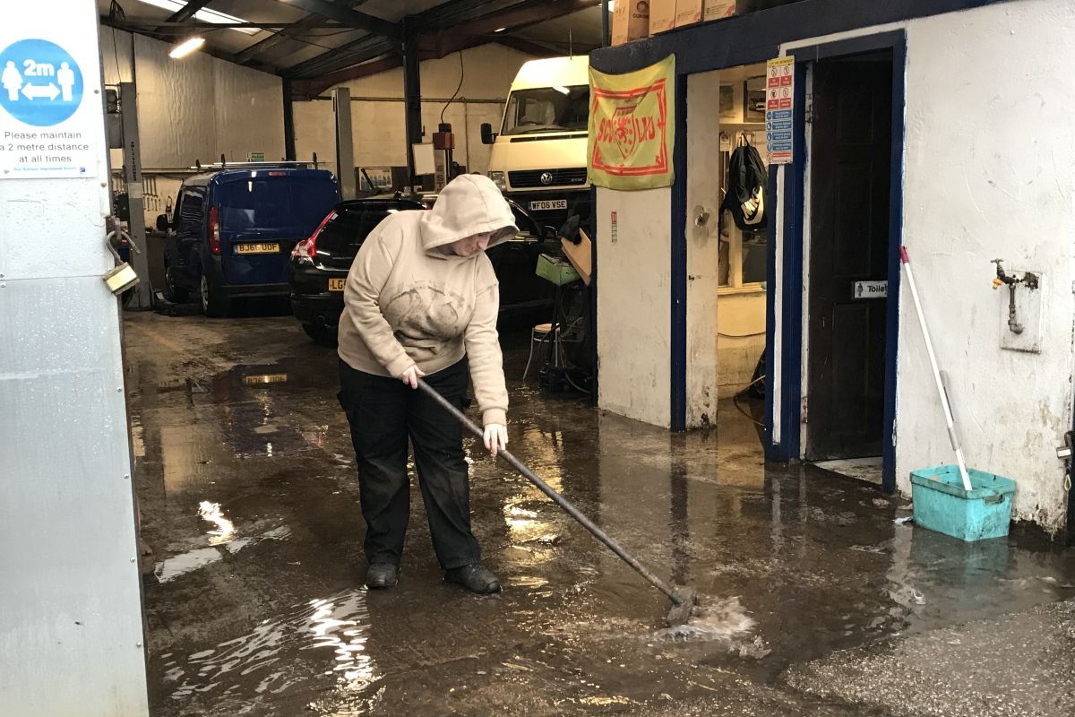 Raw sewage worsens flood woes for Oban business