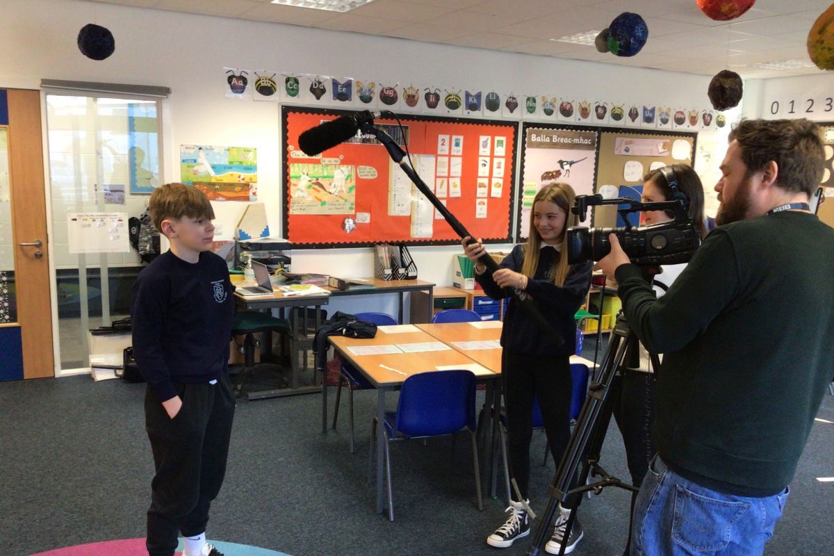 Proud Rockfield pupils work with BBC on 'towering' production