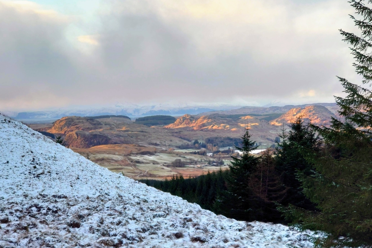 The view from Creagan Dluth. Photograph: Heathery Heights