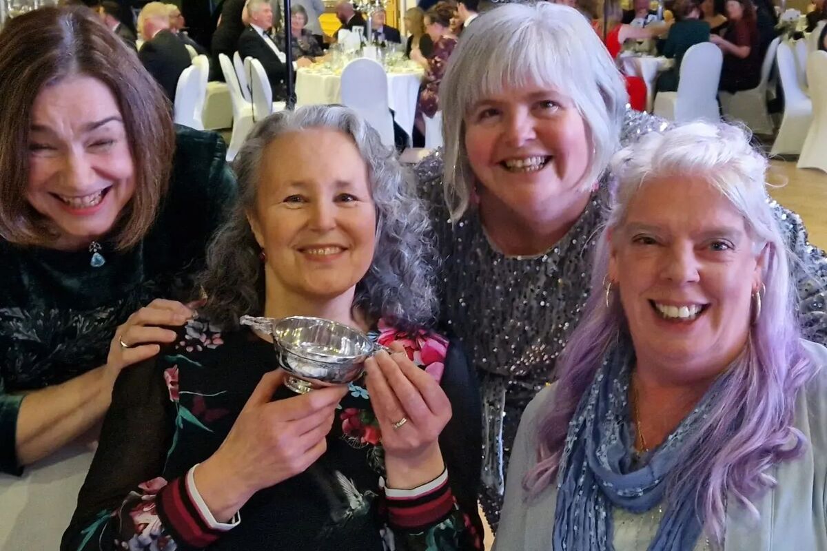 Pictured following The Oban Times picking up the award for Campaign of the Year, is Marian Milarvie, left, Susan Windram, Kathie Griffiths and Fiona Scott.