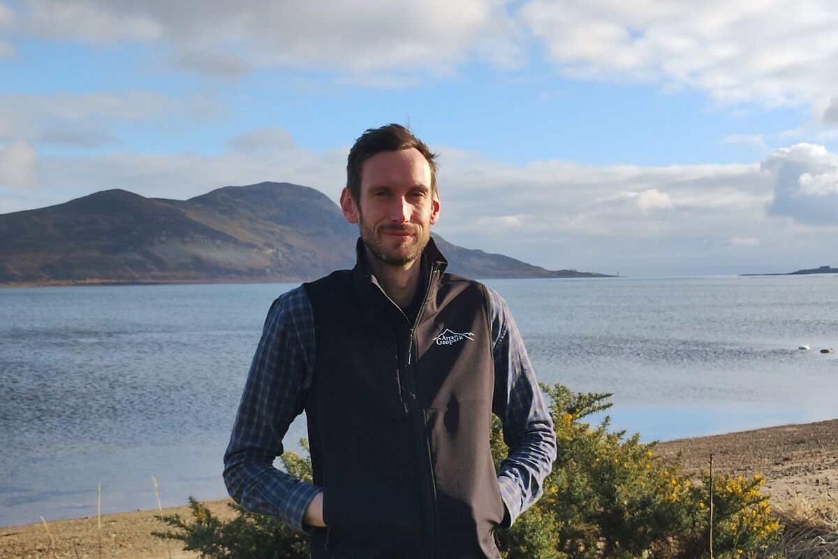 Arran Geopark project director, Malcolm Wilkinson has worked tirelessly to meet the requirements for attaining Geopark status. Photograph: Malcolm Wilkinson