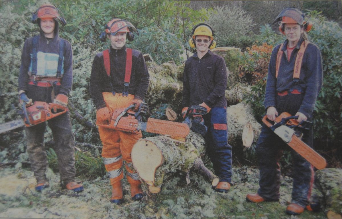 2014: Successful trainees Sam Thomas, Alan Campbell, Peter Creech and Colin Campbell.