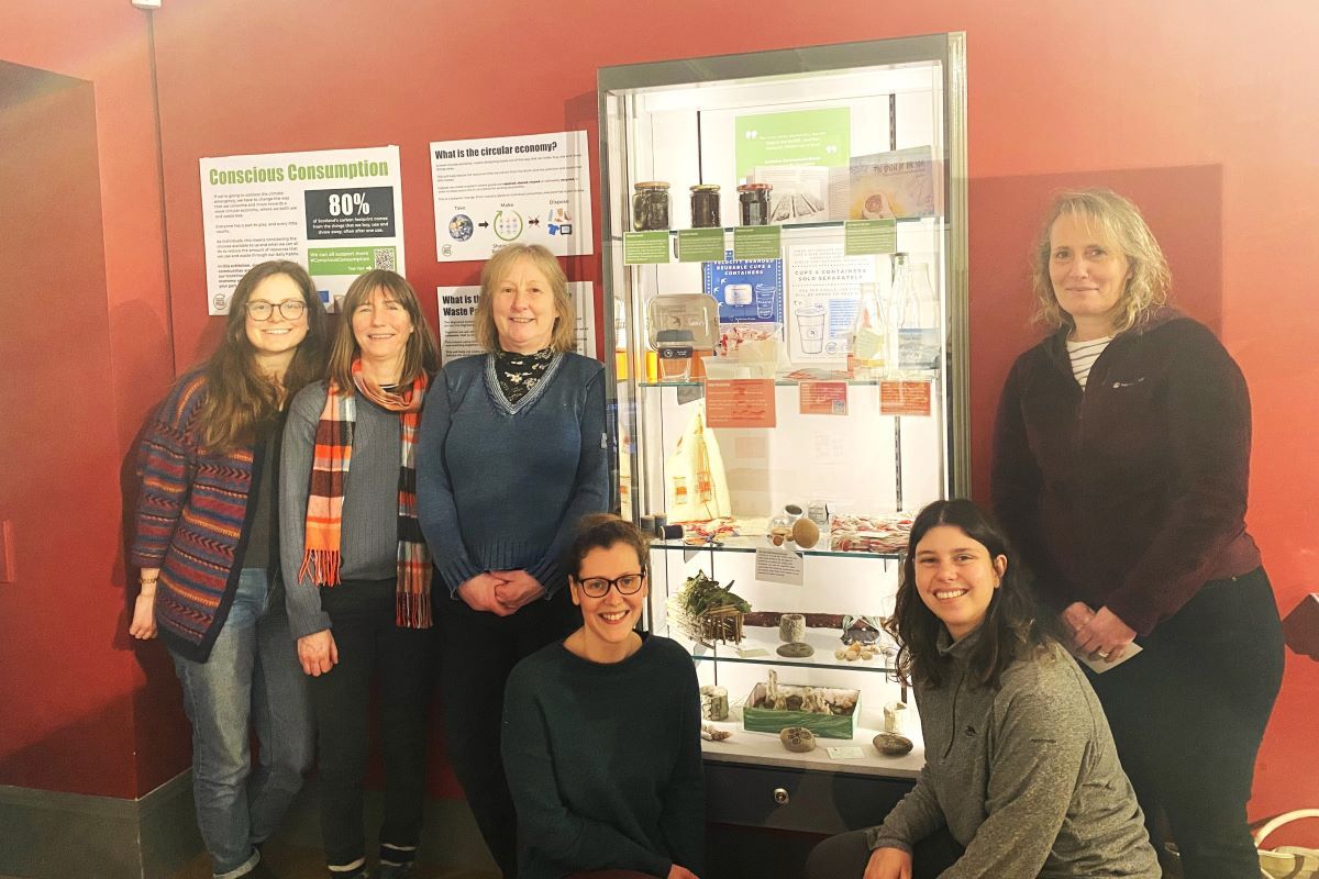 Highland Community Waste Partnership officers launch the Conscious Consumption campaign at West Highland Museum.