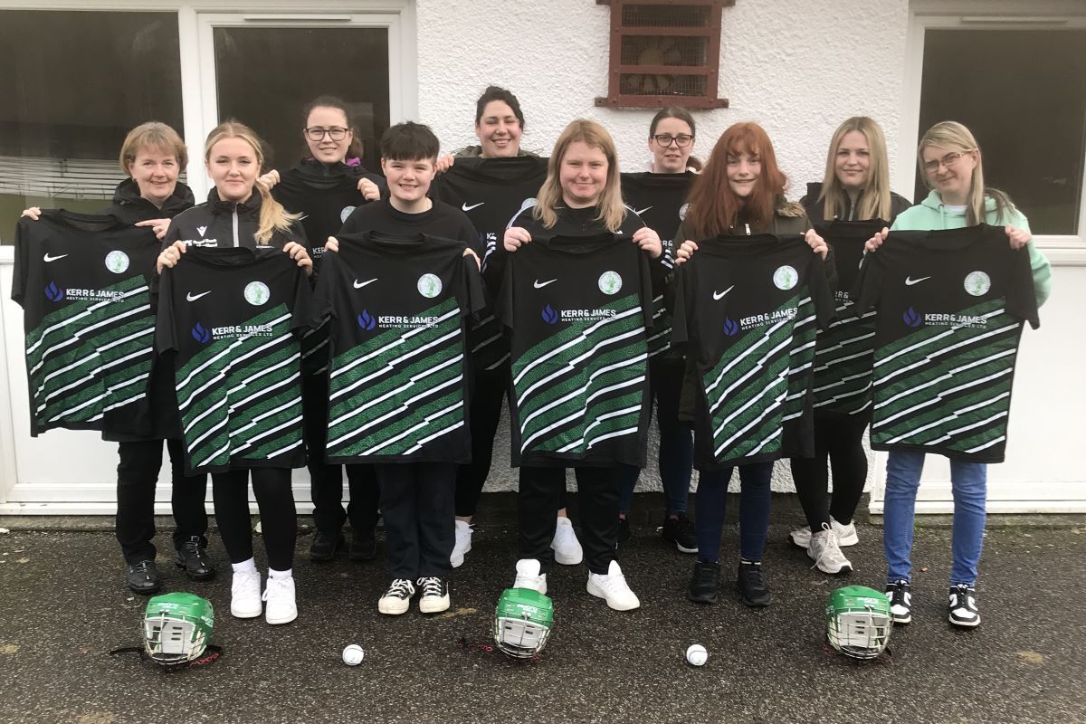 Players and coaches of the newly-formed Oban Celtic Ladies squad.