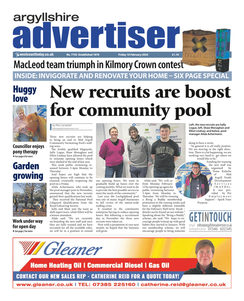 Argyllshire Advertiser 16 February 2024