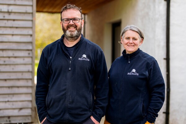 Niall and Emma Macalister Hall of Beinn an Tuirc Distillery. Photograph: Beinn an Tuirc Distillery.