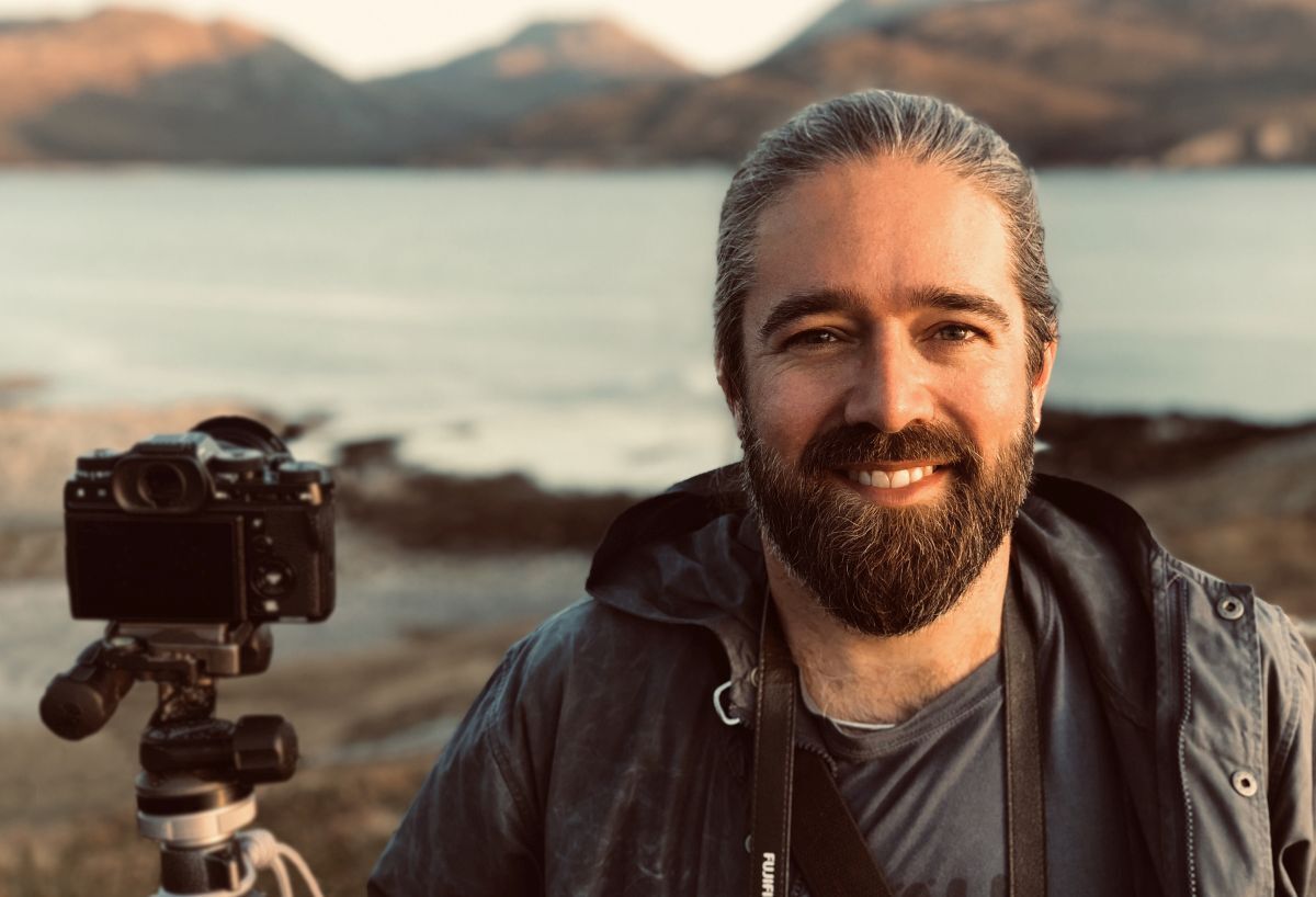 Photographer Chris Swan on location in the Hebrides during his guidebook project that resulted in two volumes packed with fantastic places to take your camera. Photograph: Chris Swan