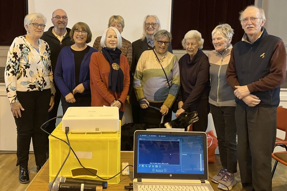 Arran u3a photography group members at the presentation. Photograph: Arran u3a. 