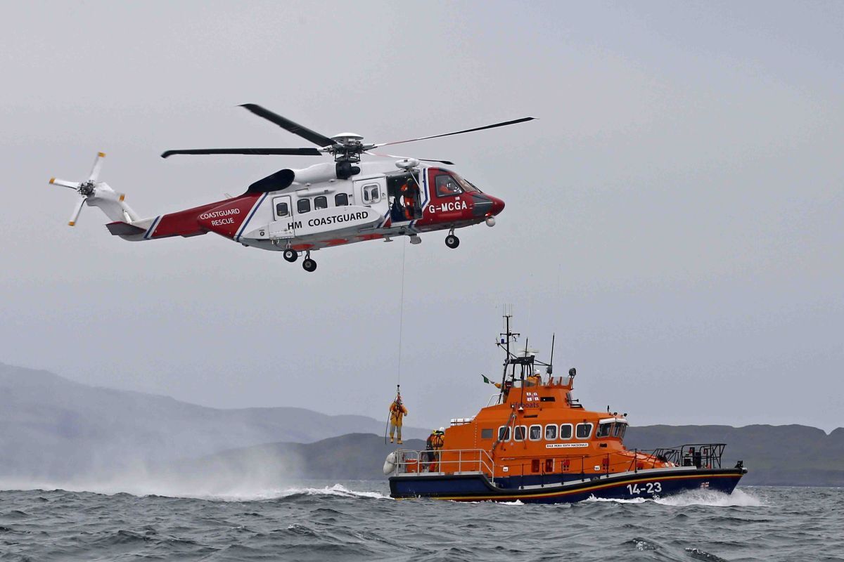 Mora Edith MacDonald on a mission. Photograph: Stephen Lawson/RNLI