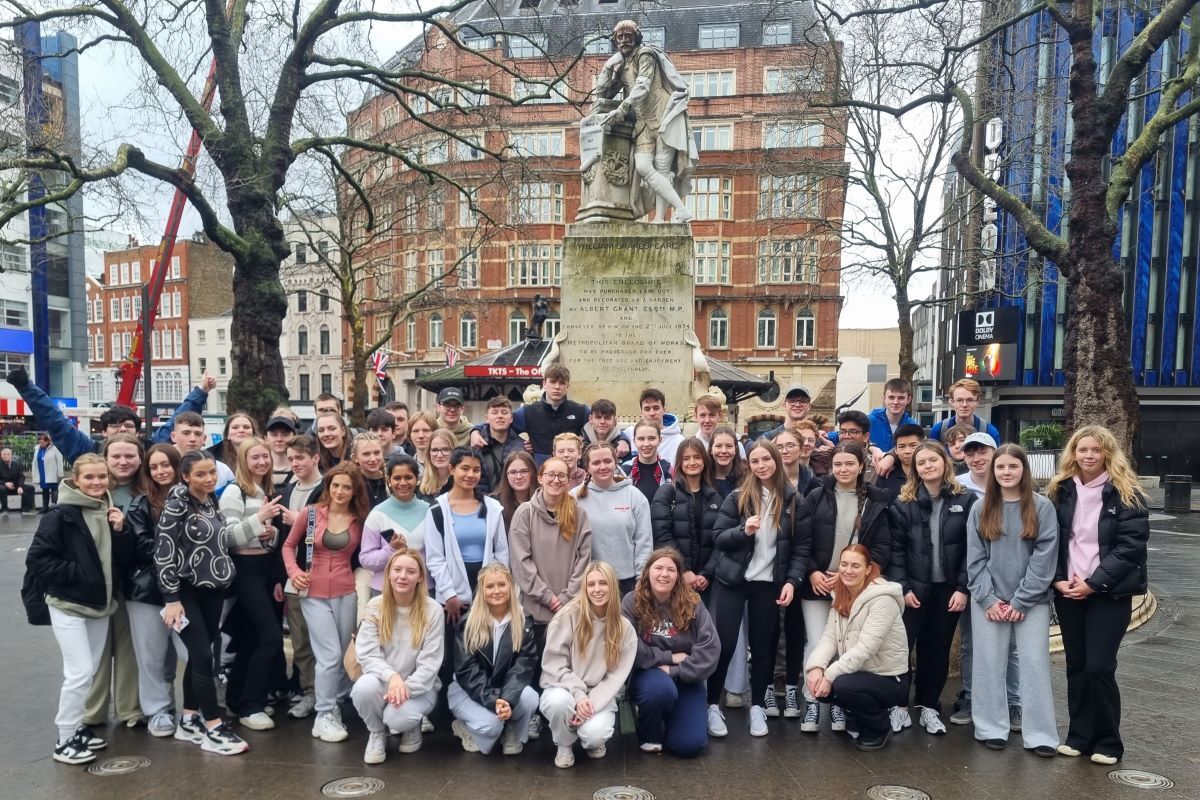 Pupils explored Leicester Square and the surrounding area.