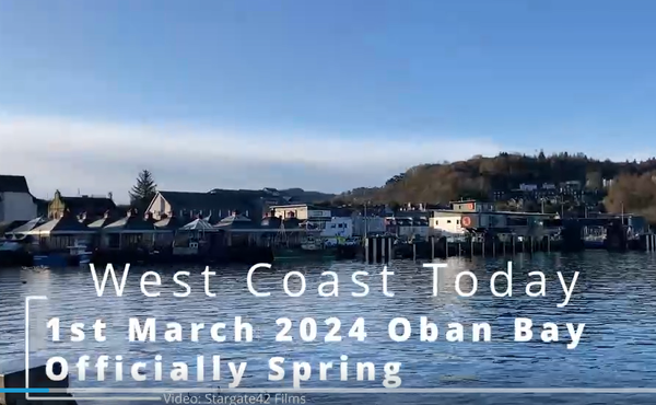 Video: Oban basks in glorious 'first day of spring'