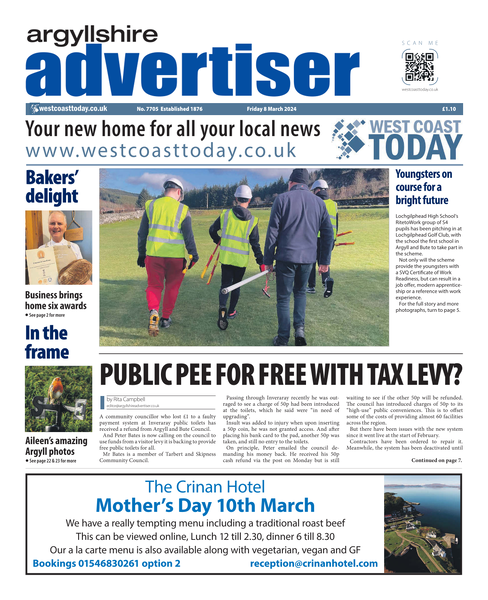 Argyllshire Advertiser 8 March 2024