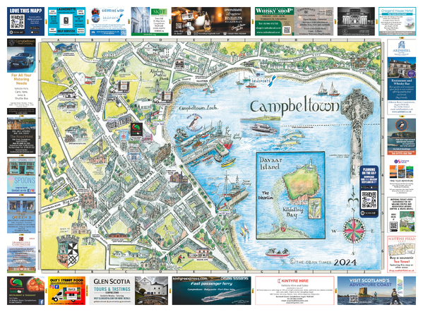 Scottish Maps - Campbeltown Map 2024