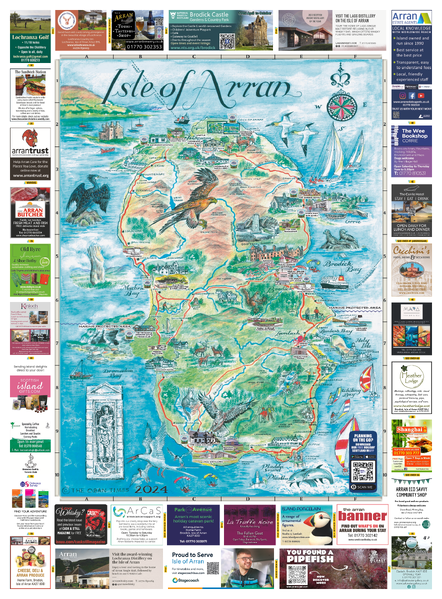 Scottish Maps - Isle of Arran Map 2024
