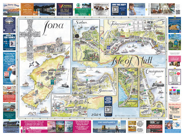 Scottish Maps - Isle of Mull & Iona Map 2024