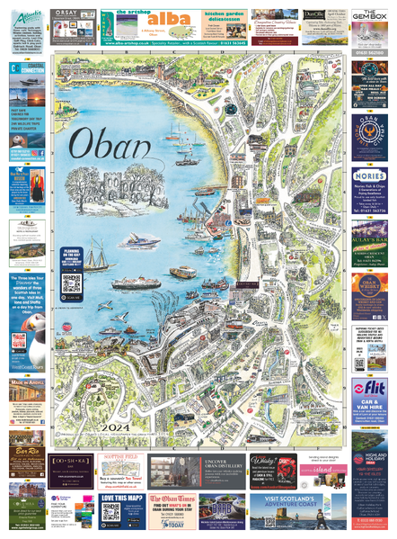 Scottish Maps - Oban Map 2024