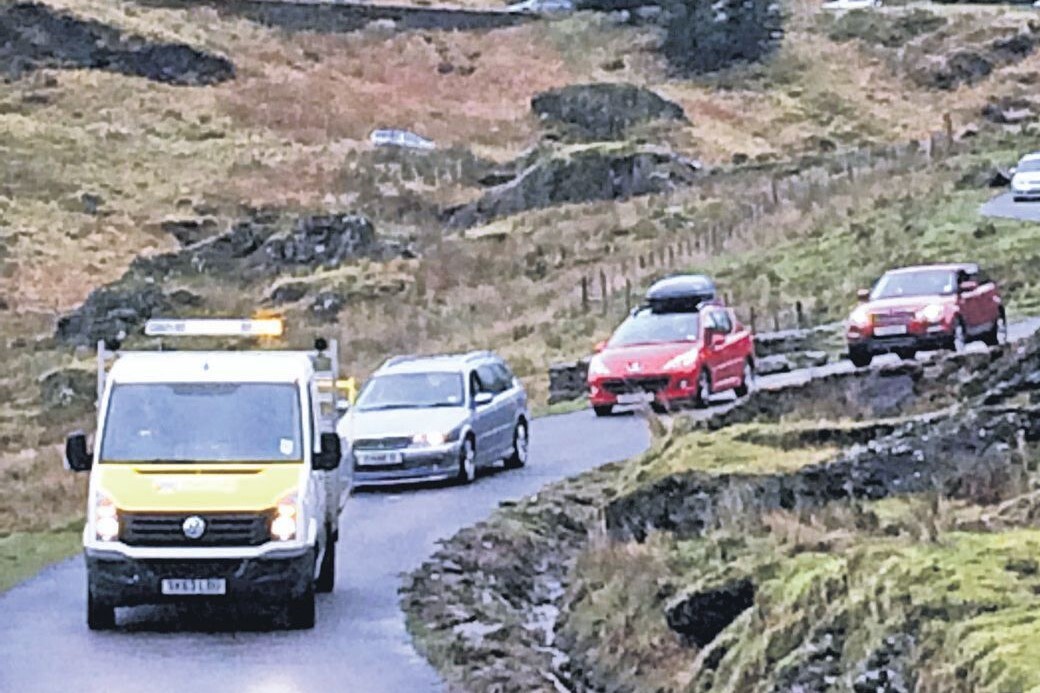 2014: Few people see convoys on the Old Military Road as a long-term solution to landslip problems on the A83 at the Rest and Be Thankful.