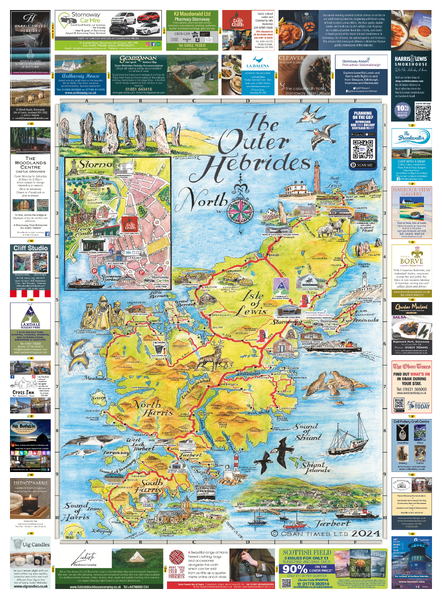 Scottish Maps - Outer Hebrides North Map 2024