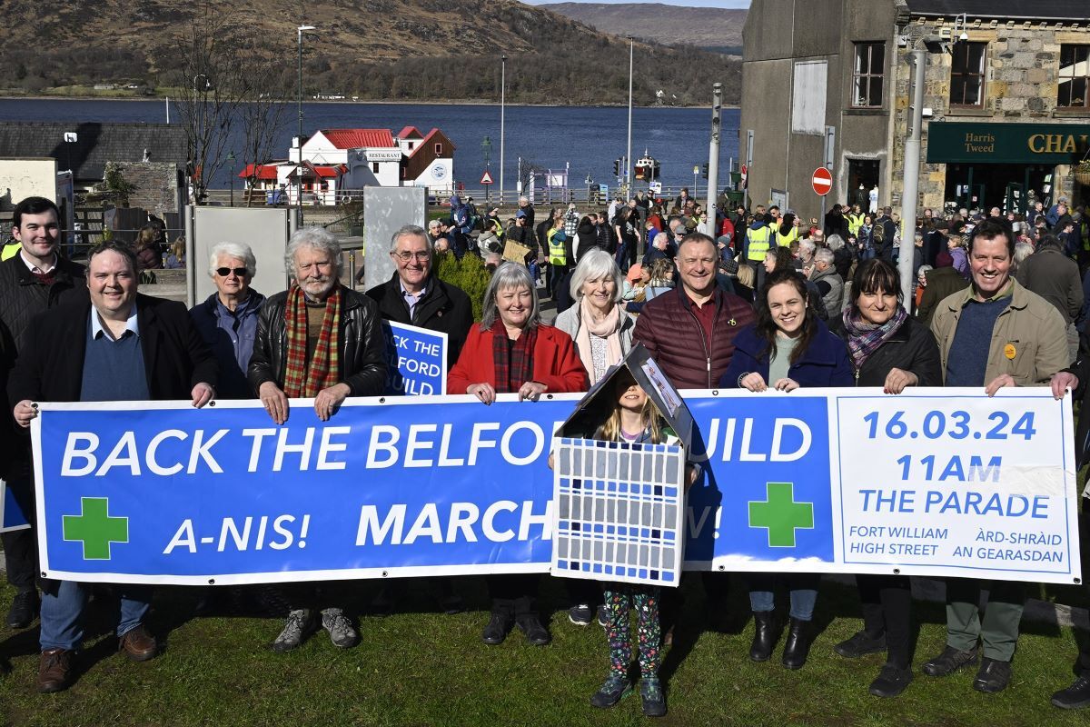 Belford campaigners make their voices heard in Fort William