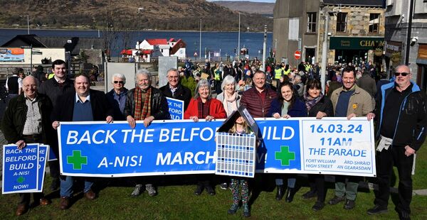 Lochaber community speak with one voice at Belford rally