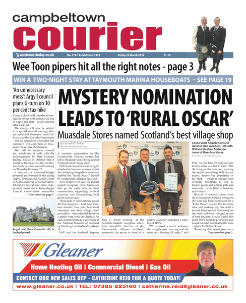 Campbeltown Courier 22nd March 2024