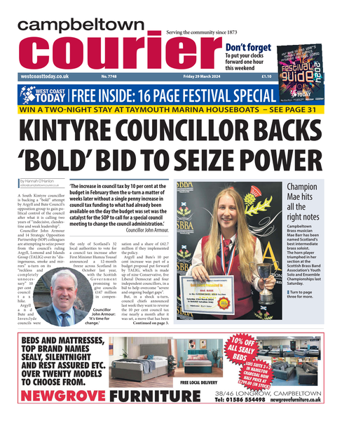 Campbeltown Courier 29th March 2024