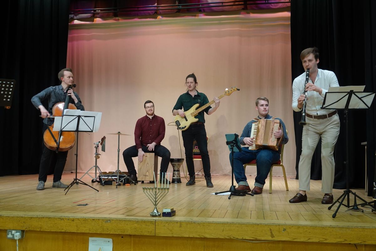 Alba Challah at a recent performance at Dollar, Clackmannanshire. Photograph: Alba Challah. 