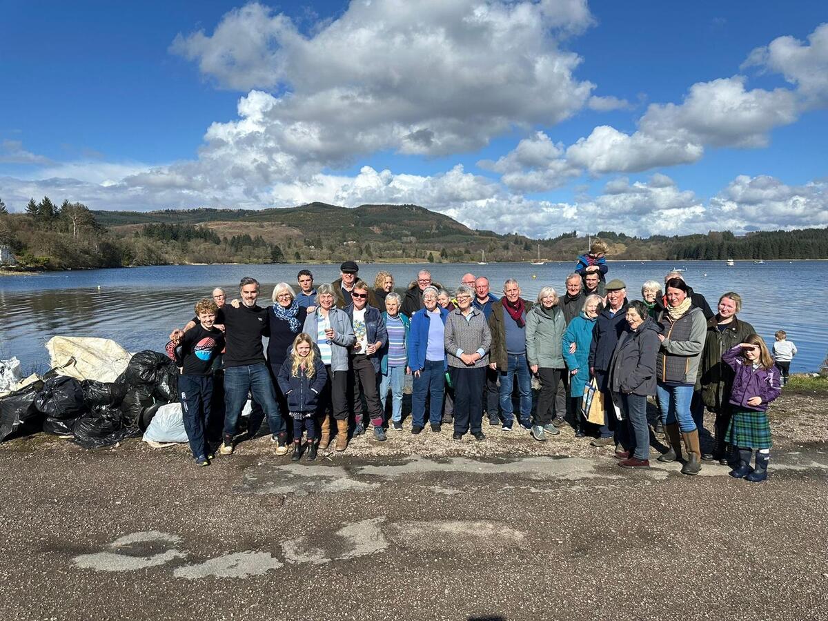 Lochgair carries out 20th annual beach clean