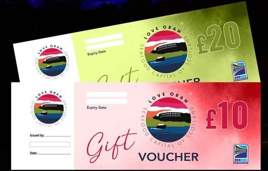 Love Oban vouchers are given a new look