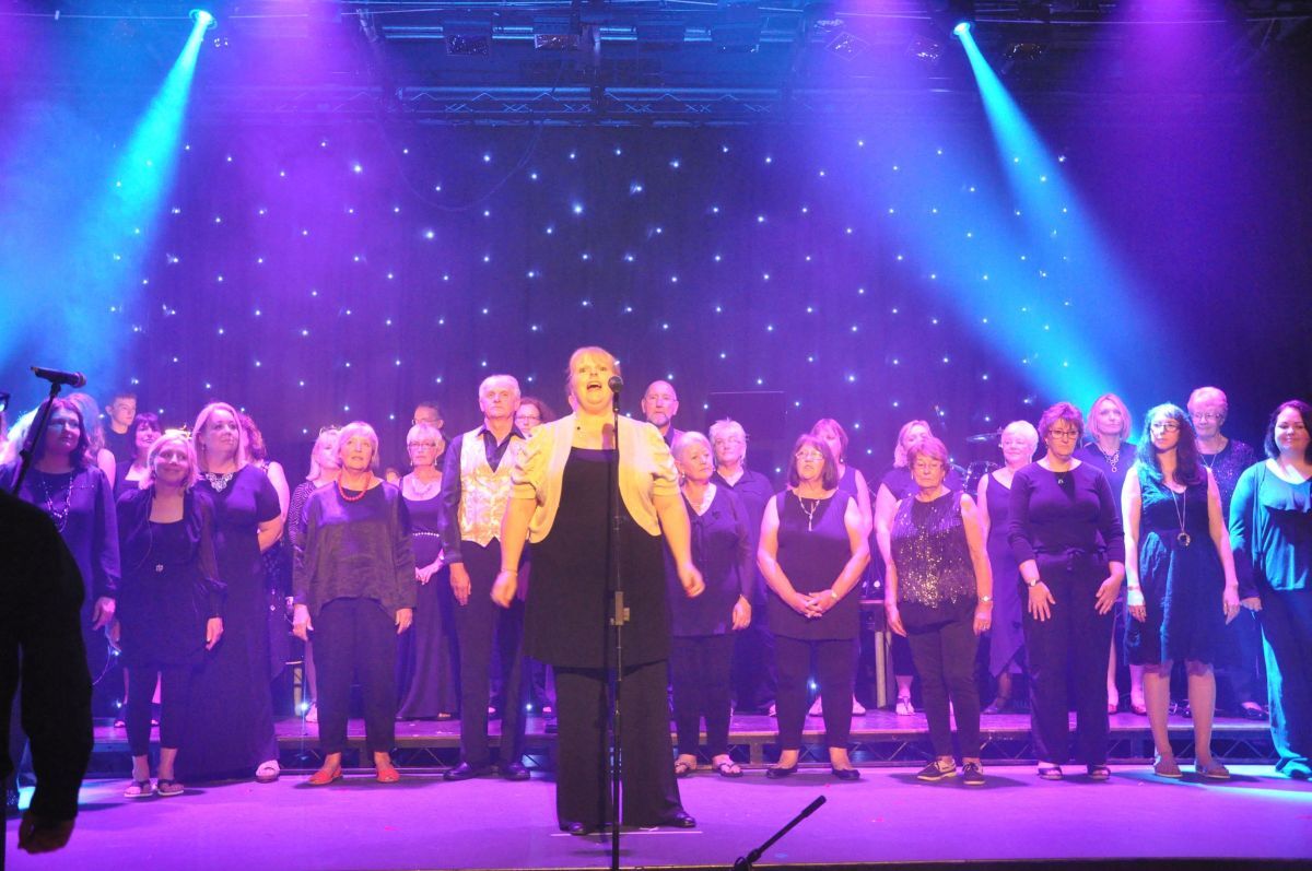 The former Arran Soul Choir at a performance in 2017.