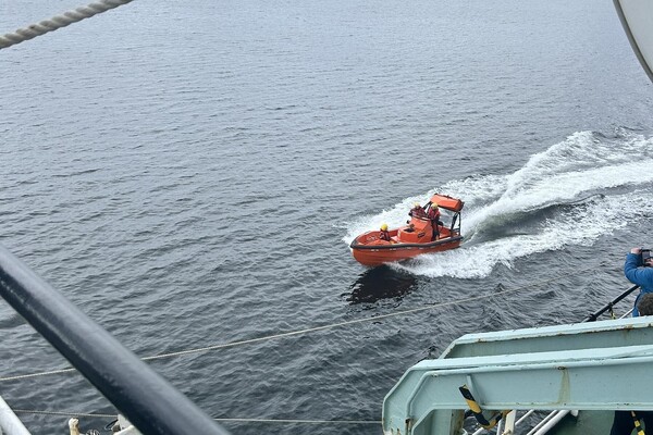 Three fishermen rescued after collision with tanker