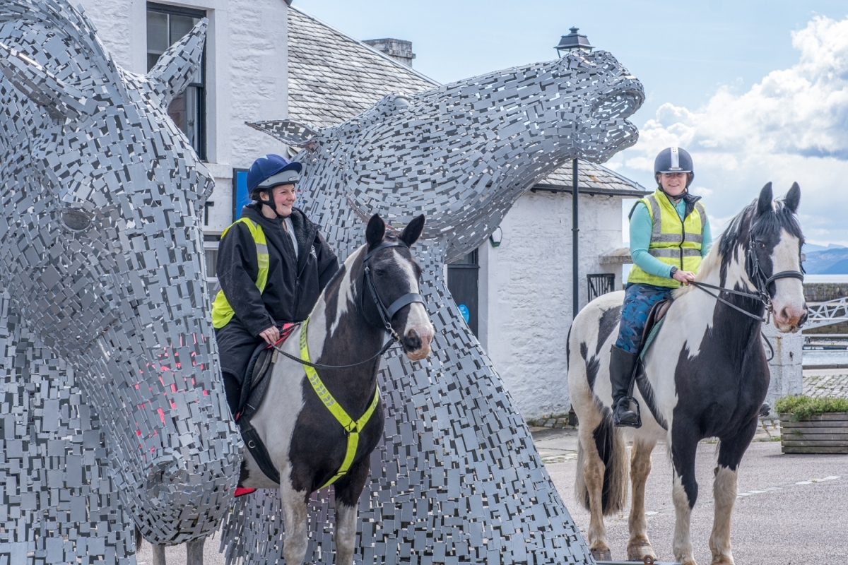 Wee Kelpies join in big brothers' celebrations