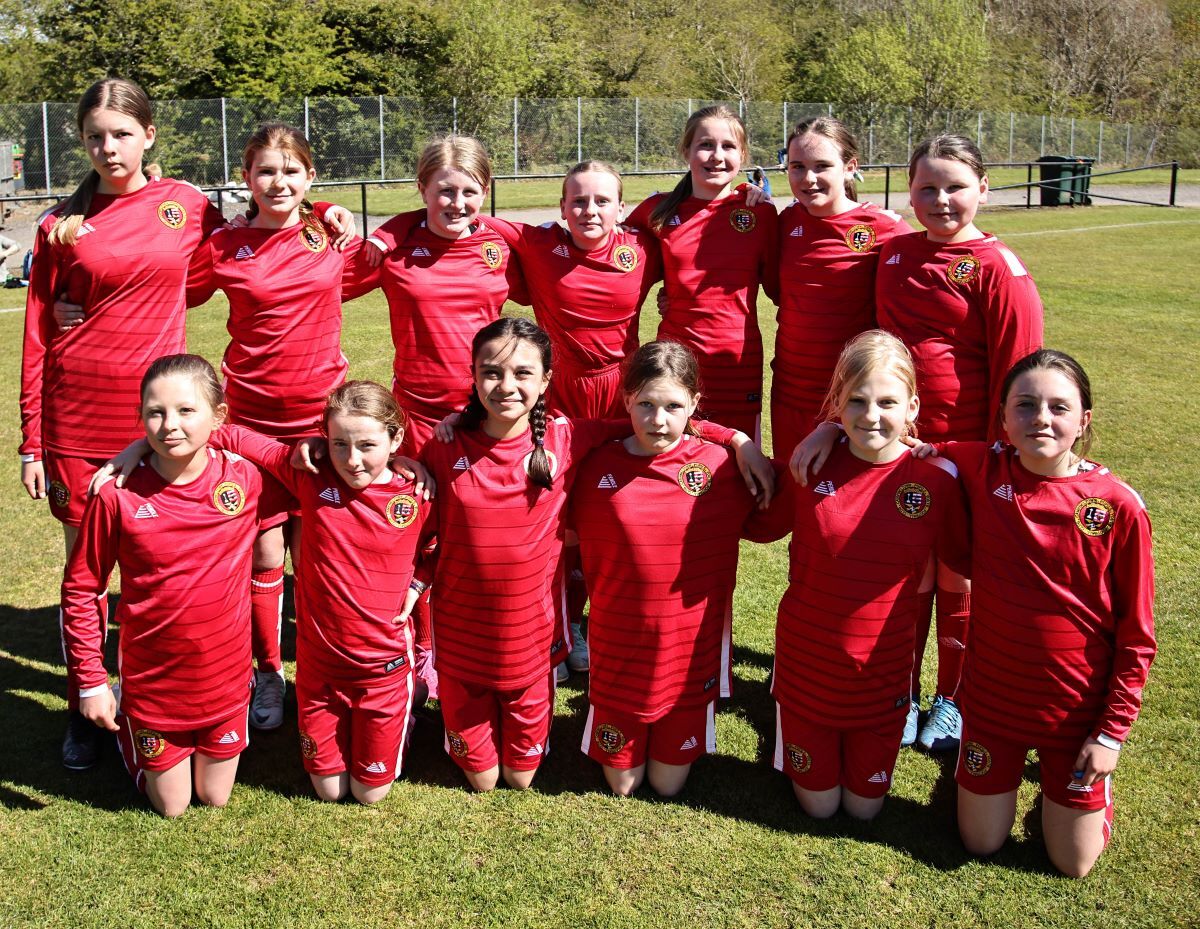 Campbeltown girls team joined the fun on the Sunday. Photograph: Kevin McGlynn.