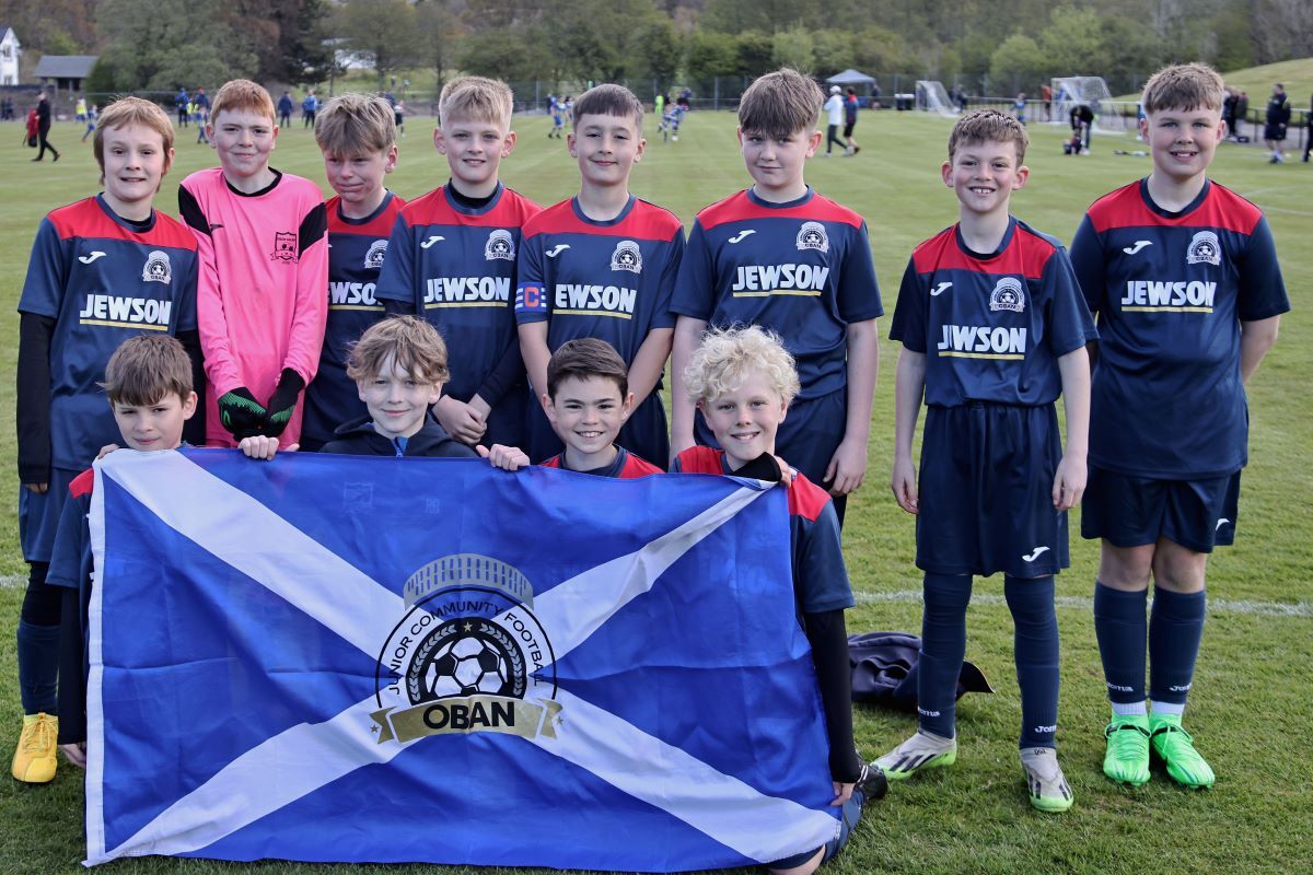 Young stars shine brightly at Oban Junior Community Football Festival